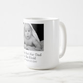 Vaderdag van de nieuwe babyfoto koffiemok (Voorkant rechts)