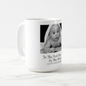 Vaderdag van de nieuwe babyfoto koffiemok (Voorkant links)