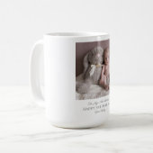 Vaderdag van de nieuwe babyfoto koffiemok (Voorkant links)