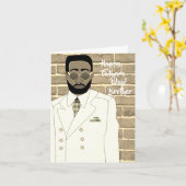 Vaderdag van de White Suit Kaart (Gele Bloem)