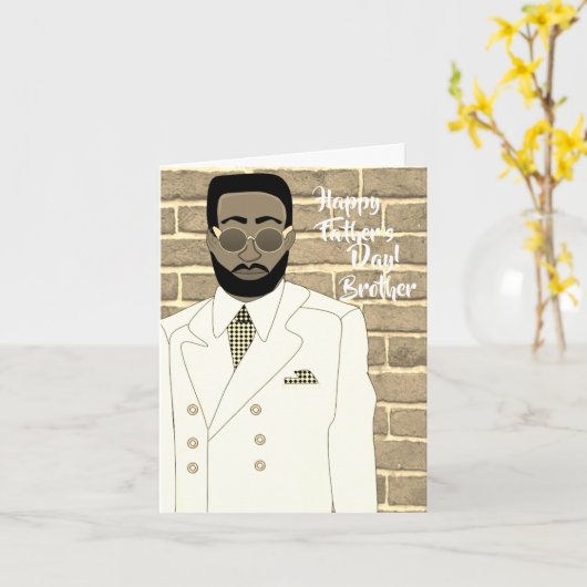 Vaderdag van de White Suit Kaart (Gele Bloem)