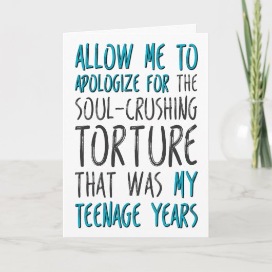 Vaderdag van Dochter, mag ik me verontschuldigen Kaart (Voorkant)