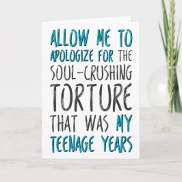 Vaderdag van Dochter, mag ik me verontschuldigen Kaart