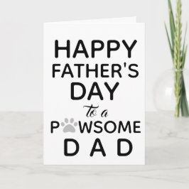Vaderdag van Dog - Cute Dog Dad Kaart