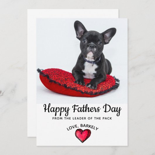 Vaderdag van Dog Foto (Voorkant / Achterkant)