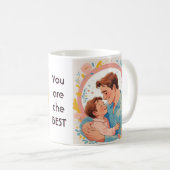 Vaderdag van harte & waardering koffiemok (Voorkant rechts)