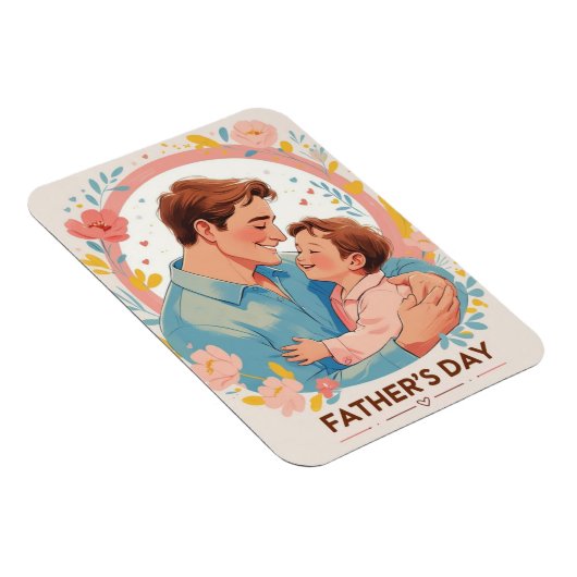 Vaderdag van harte & waardering magneet (Rechterzijde)