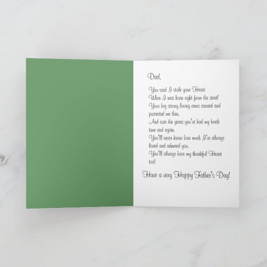 Vaderdag van herinneringen kaart (Binnen)