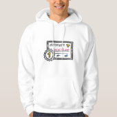 Vaderdag van het jaarcertificaat hoodie (Voorkant)