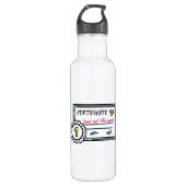 Vaderdag van het jaarcertificaat waterfles  (Voorkant)