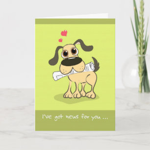 Vaderdag van het Schattigee Wenskaart van de hond Kaart