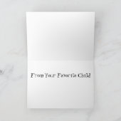 Vaderdag - van je dochter kaart (Binnen)