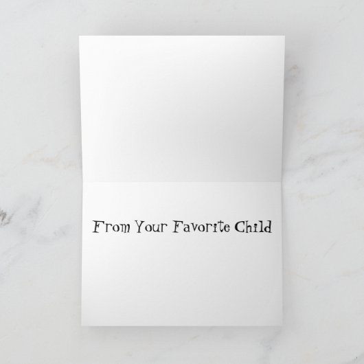 Vaderdag - van je dochter kaart (Binnen)