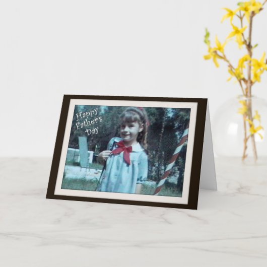 Vaderdag - van je dochter kaart (Gele Bloem)