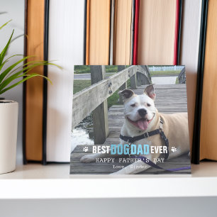 Vaderdag Van Jouw Hond Foto Plat Feestdagenkaart