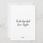 Vaderdag van nieuwe baby foto vakantie Kaart (Achterkant)