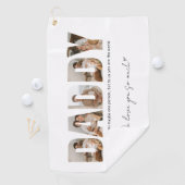 Vaderdag van papa Foto Collage Golfhanddoek (Insitu)