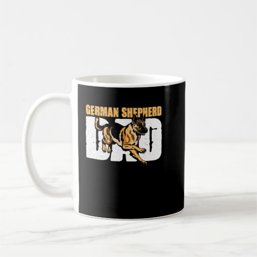  vaderdag van Shepherd Dog Dad Koffiemok (Links)