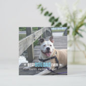 Vaderdag van uw hond foto plat feestdagenkaart (Staand voorkant)