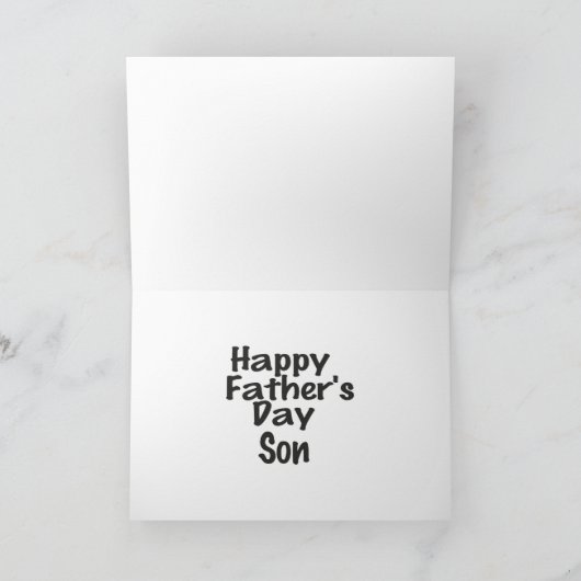 Vaderdag van vader tot zoon kaart (Binnen)