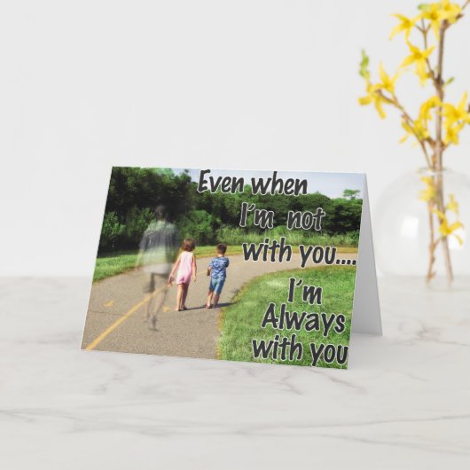 Vaderdag van vader tot zoon kaart (Gele Bloem)