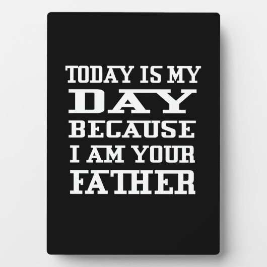 Vaderdag | Vandaag is papa Dag Fotoplaat (voorkant)
