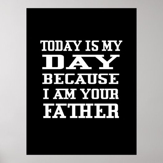 Vaderdag | Vandaag is papa Dag Poster (Voorkant)
