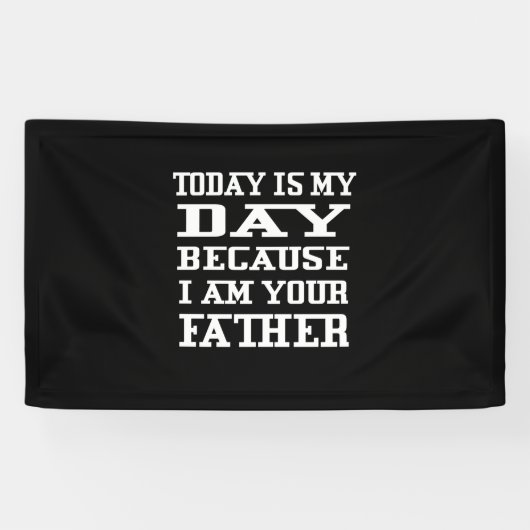 Vaderdag | Vandaag is papa Dag Spandoek (Horizontaal)