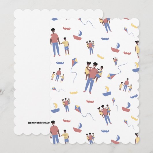 Vaderdag Vat Wenskaart Kaart (Voorkant / Achterkant)