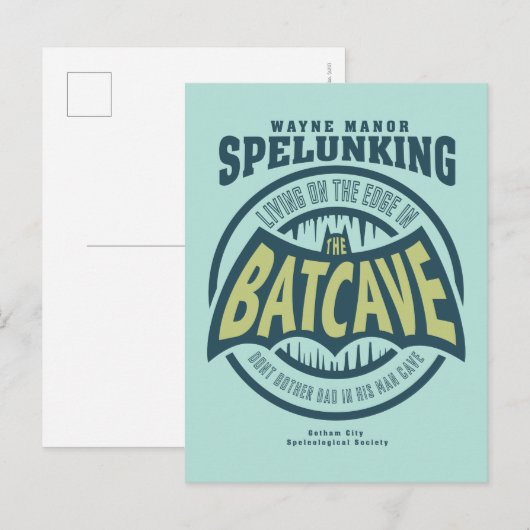 Vaderdag | Verander geen vader in zijn Batcave Uitnodiging Briefkaart (Voorkant / Achterkant)