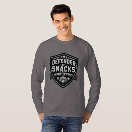 Vaderdag Verdediger van snacks T-shirt (Voorkant volledig)