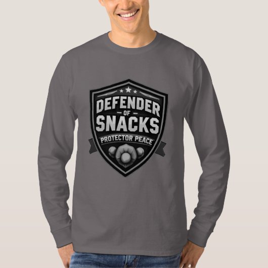 Vaderdag Verdediger van snacks T-shirt (Voorkant)