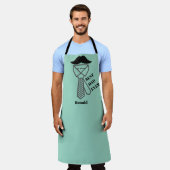 Vaderdag verjaardag beste vader ooit schort (Gedragen)