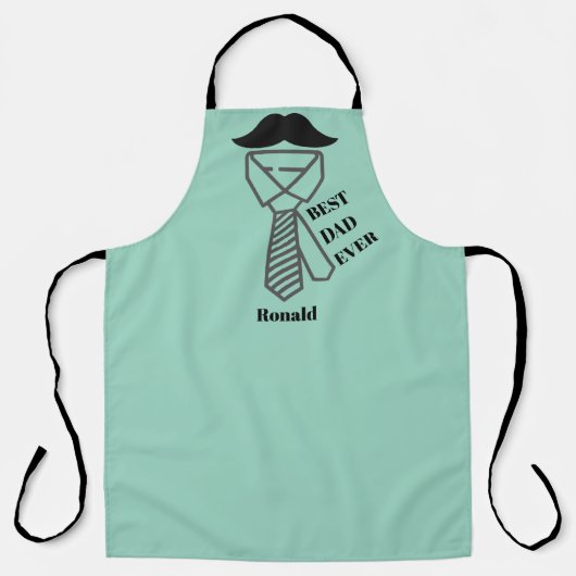 Vaderdag verjaardag beste vader ooit schort (Voorkant)