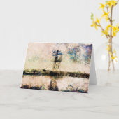 Vaderdag, Verjaardagskaart, Schip, Marine Art Kaar Kaart (Gele Bloem)