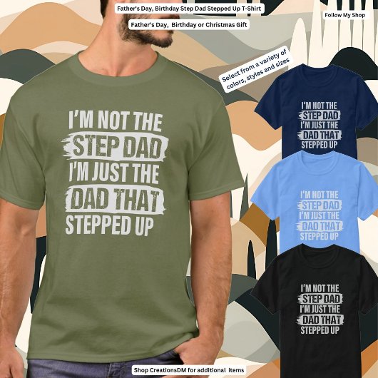 Vaderdag, Verjaardagsstap Papa stapte op T-shirt