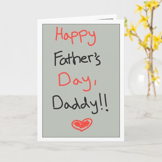 Vaderdag: Verontschuldiging #2 Kaart (Gele Bloem)