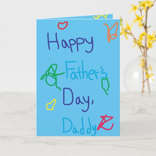 Vaderdag: Verontschuldiging Kaart (Gele Bloem)