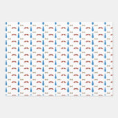 Vaderdag Verpakkingsdocument Vlakke Bladreeks van  Inpakpapier Vel (Voorkant 3)