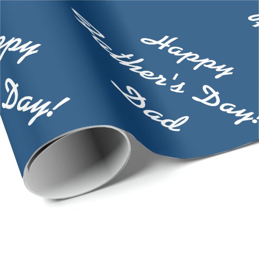 Vaderdag- verpakkingspapier voor vader | marinebla cadeaupapier (Rol Hoek)
