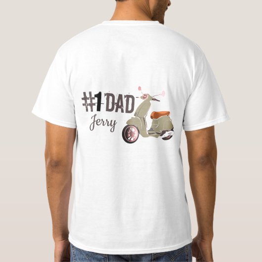 vaderdag Vespa T-shirt (Achterkant)