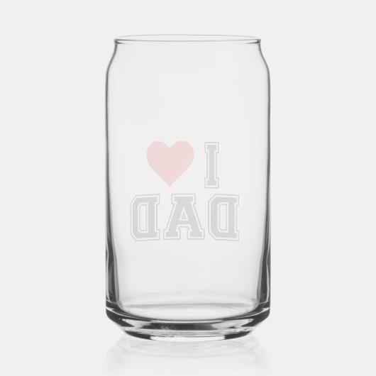 Vaderdag – Vet en eenvoudig ontwerp Blikvorm Glas (Voorkant)