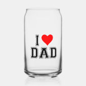 Vaderdag – Vet en eenvoudig ontwerp Blikvorm Glas (Achterkant)