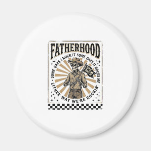Vaderdag Vintage Skelet Cowboy Vader Shirt Ontwerp Magneet