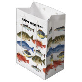 Vaderdag vis medium cadeauzakje (Voorkant Gekanteld)