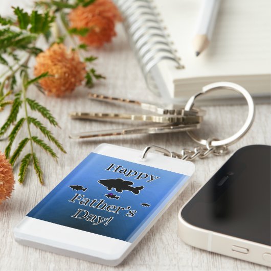 vaderdag vis sleutelhanger (Voorkant Rechts)