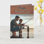 Vaderdag / Vissen met vader-vakantie  Kaart (Gele Bloem)