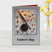 Vaderdag - Vissen vliegen Kaart (Gele Bloem)