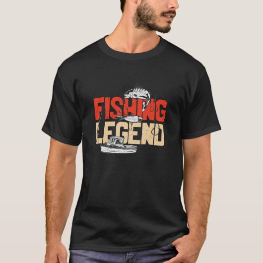 Vaderdag Vissende vissers Rod Angler 2 T-shirt (Voorkant)