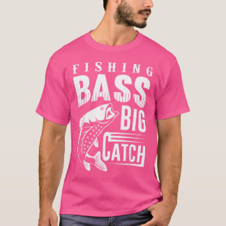 Vaderdag Vist Bass Fisherman Rod T-shirt